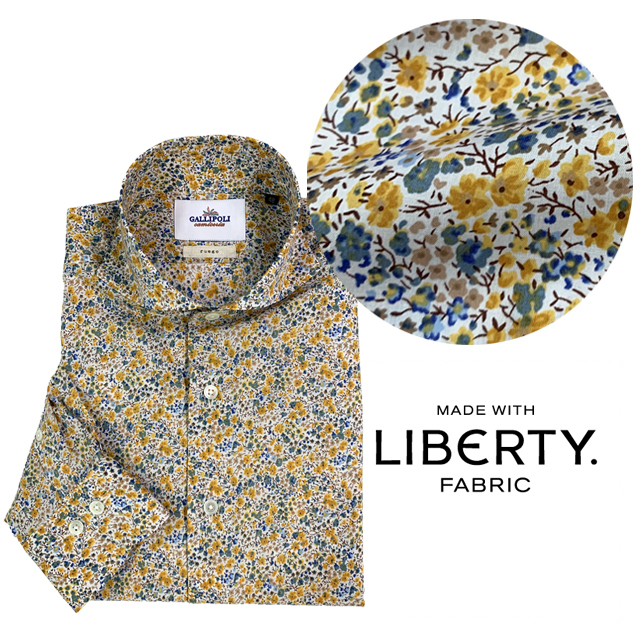 LIBERTY/リバティ フラワー柄長袖シャツ