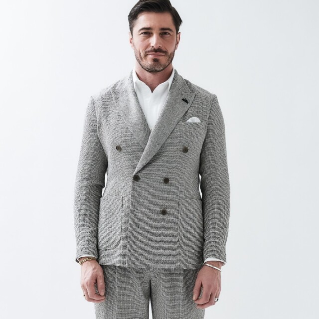 VARIO YARN DOUBLE BREASTED JACKET ヴァリオヤーン・ダブルブレストジャケット