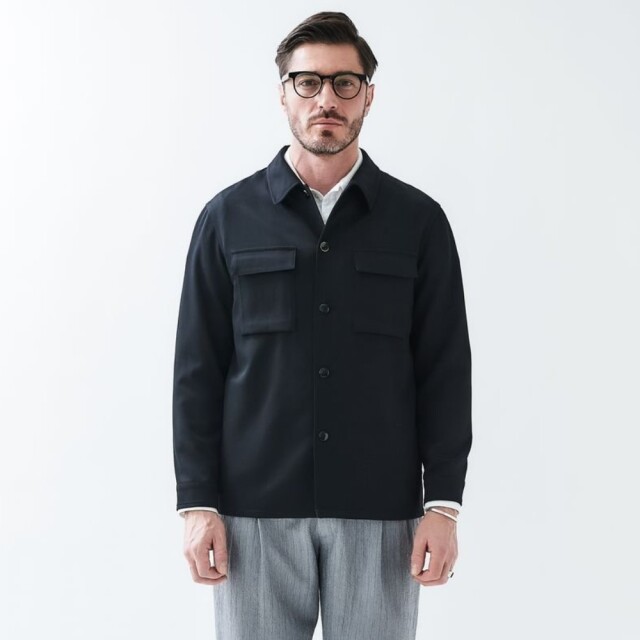 LEONスーパー120’sサマーウールシャツアウター