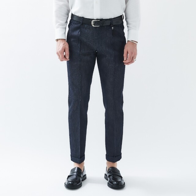 RIFLESSO SUMMER WOOL 1PLEATS PANTS (UNO) リフレッソストレッチ・サマーウールワンプリーツパンツ(ウーノ)