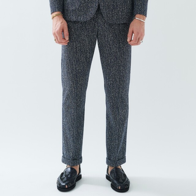 TRAMA PRINT 1PLEATS PANTS (UNO) トラーマ・プリントノープリーツパンツ(ウーノ)